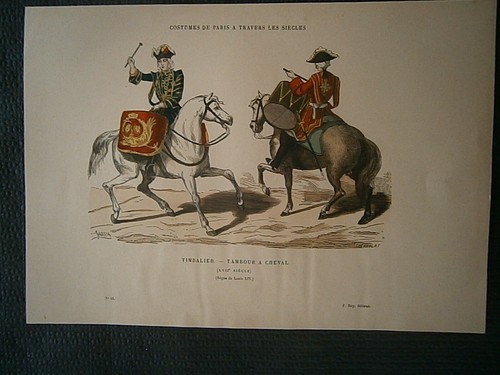 Gravures costumes paris - , 19°