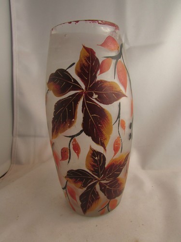 Ancien vase verre - , coloré