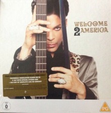 PRINCE "WELCOME 2 AMERICA" DELUXE VINYL LP + CD + BLU-RAY BOOK SET  NEW / NEUF