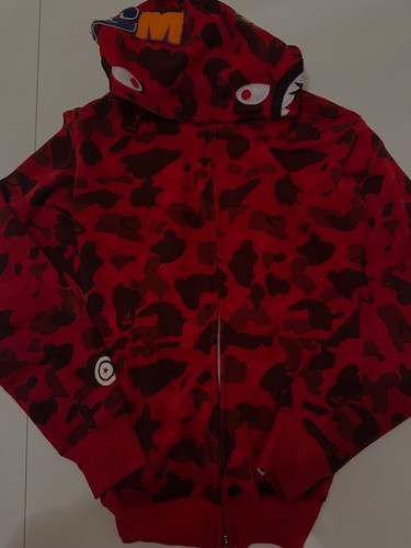 Bape shark camo - bape, red