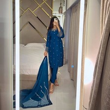 Bollywood Robe Costume Neuf Pakistanais Salwar Kameez Indien Mariage Soirée Robe