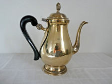 Theiere / chocolatière en métal argenté de style Louis XVI