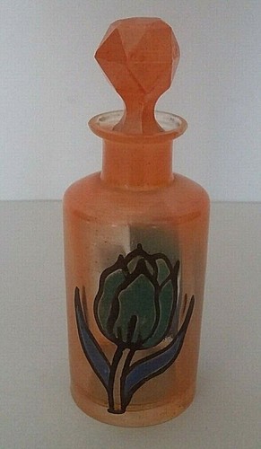 Flacon toilette verre peint - verre,