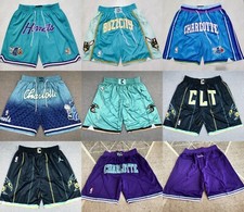 Adult Charlotte Hornets Short Pants Stitched With Pocket S-3XL