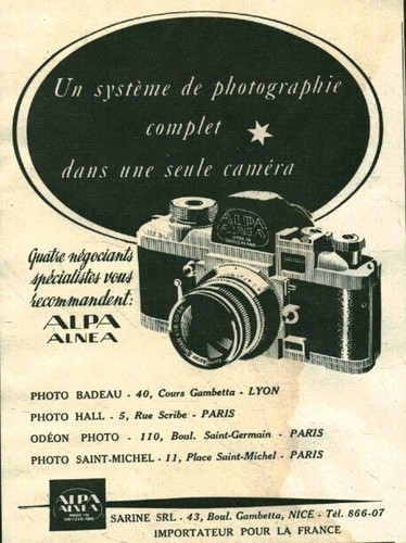 Publicité ancienne appareil