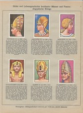 EGYPT FAMOUS PHARAONS AMENOPHIS III AKHENATON TOUTÂNKHAMON RAMSES II TOBLER