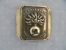 boucle de ceinturon de troupe  gendarmerie francaise  de  guerre
