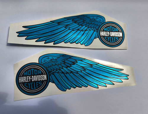 Harley davidson blue silver - davidson,