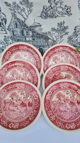 Anciennes assiettes plates - 6,