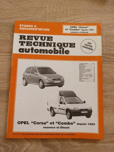 Revue technique opel corsa - technique, b