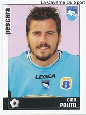 CIRO POLITO ITALIA PESCARA CALCIO RARE UPDATE STICKER CALCIATORI 2007 PANINI