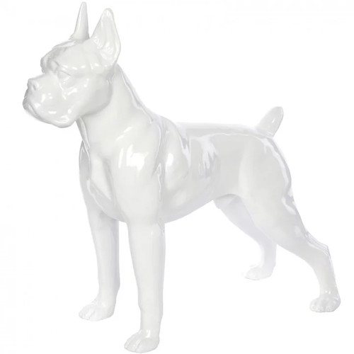 Statue résine chien boxer - résine,