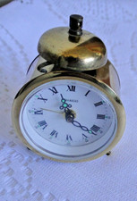 Réveil ancien CHAMBORD laiton mécanique avec 1 cloche belles aiguilles