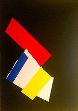 Jean Miotte Lithographie signée 1973 art abstrait abstraction abstract art