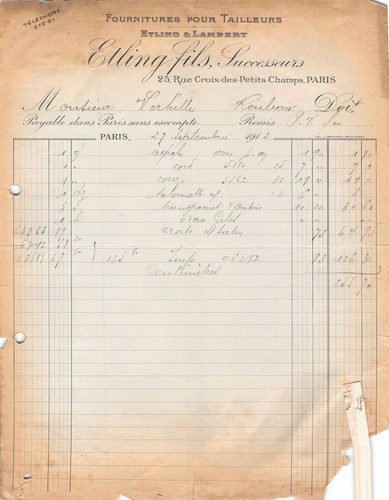 1913 fournitures pour - fournitures,