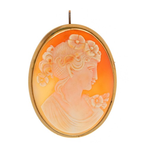 Jaune sculpté coque cameo - jaune,