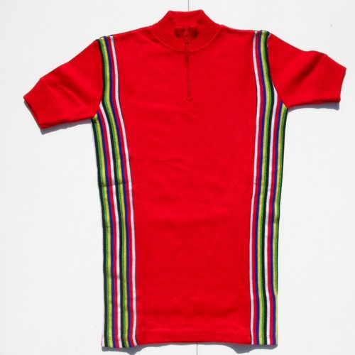 Maillot rouge cycliste - , ancien
