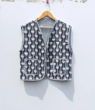 Veste En Coton Noir À Fleurs