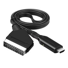 Câble Péritel vers HDMI, Adaptateur et Convertisseur Audio Vidéo Tout en Un 1...
