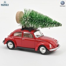 * VOLKSWAGEN COCCINELLE 1973 Voiture Noël Christmas red car - 1/43 NOREV 841006