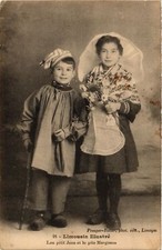 CPA France - Folklore - Limousin - Lou pitit Jean et lo pito Margissou (773469)