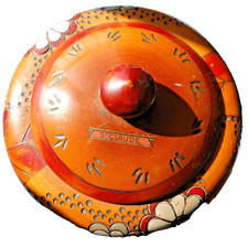 BOITE BOIS TOURNE  ART DECO