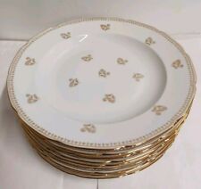 Lot De 9 Assiettes Creuses Porcelaine Dure Lamotte Sologne France ( Réf : Mag)