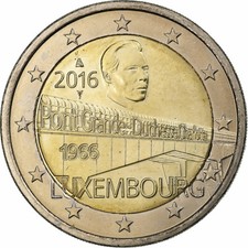 Luxembourg, 2 Euro, Grand Duchess Charlotte Bridge, 2016, Pessac, Bimétallique