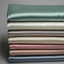 150 100cm DIY Satin Tissu Faux Soie Épais pour Robe Chemise Rideau Nappe