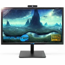 Moniteur 22" Écran Affichage Panneau HDMI Ordinateur PC Avec Webcam Caméra