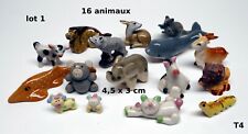 lot de 16 figurines miniatures, animaux divers, chat, elephant, biche,  GT4-lot1