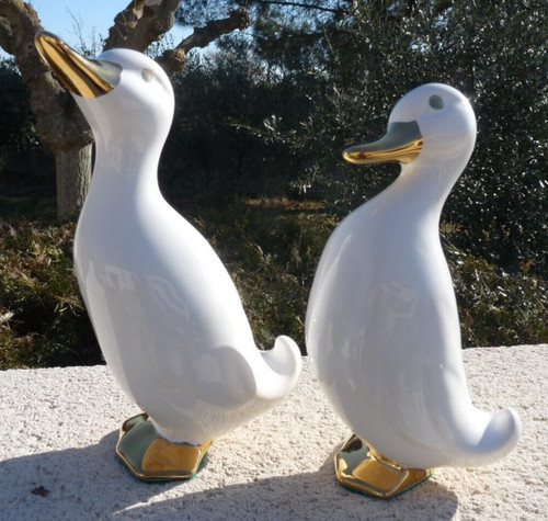 Canards blancs porcelaine - blancs,