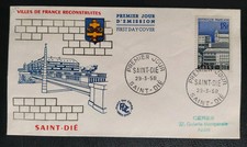 ENVELOPPE PREMIER JOUR FDC TIMBRE N° 1154 OBLITÉRÉ SAINT DIÉ 1958