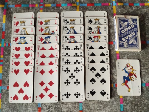 Jeu cartes anis - cartes, gras