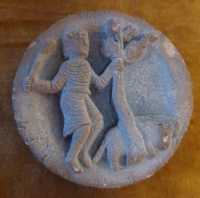 Médaillon en plâtre de style