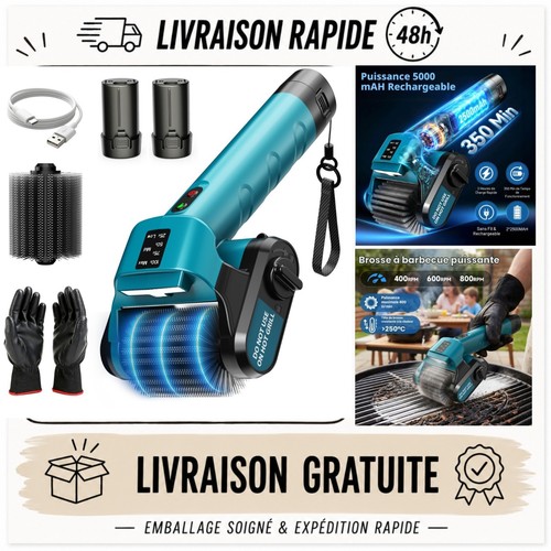 Brosse barbecue électrique