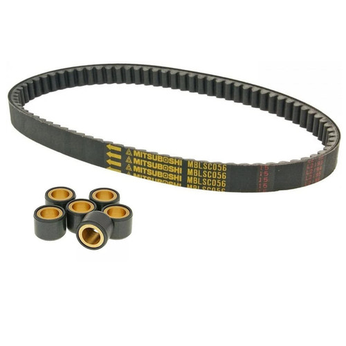 Kit courroie crantee fibre - fibre, +