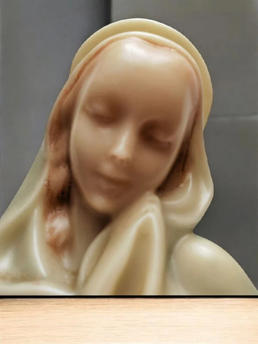 Statue religieuse cire de - statue,