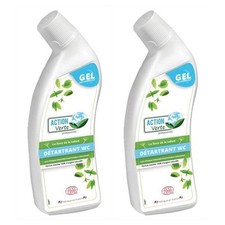 [PV01270202-2] ACTION VERTE Lot de 2 Détartrants gel WC 750 ml ECOCERT menthe