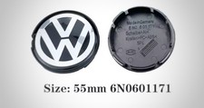 Lot de 4 cache-moyeux VW 55mm 6N0601171 Polo Golf Lupo Fox Caddy Jetta Up!