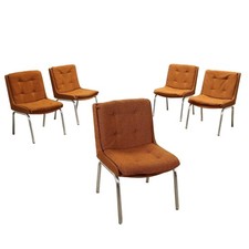 Groupe de 5 Chaises Vintage en