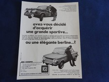 publicité automobile NSU TT