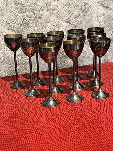 Verres liqueur argenté - liqueur,