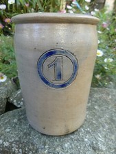 ANCIEN POT GRES DE SEL D'ALSACE Betschdorf  Marqué 1 pour 1 litre ? XIX ème 16cm