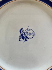 Assiette Dessert Balto Biscuits Gondolo Porcelaine Opaque Montereau (lot de six)