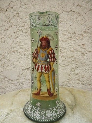 Pichet verre èmaillé - en,