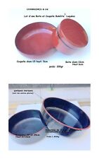 Chabrières et Cie Vintage 1970 Bakélite Laquée Japon Lot 4 pièce Coupes/Boite