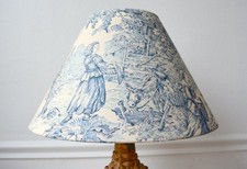 Abat-jour toile de Jouy