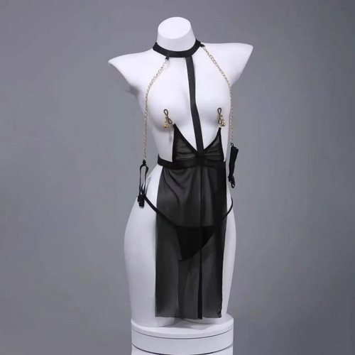 Nuisette robe courte - , noire