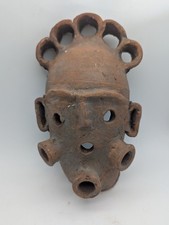 Masque en Terre Cuite Anthropomorphe, Ethnique?